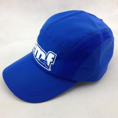 China JOINT sprots surface cheap printing blue and white hats running man hats for sale