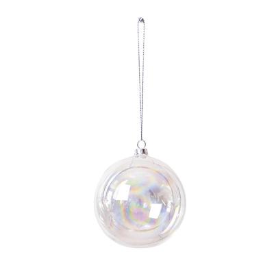 China China Outdoor Clear Acrylic Round Ornament Christmas Transparent Balls for sale