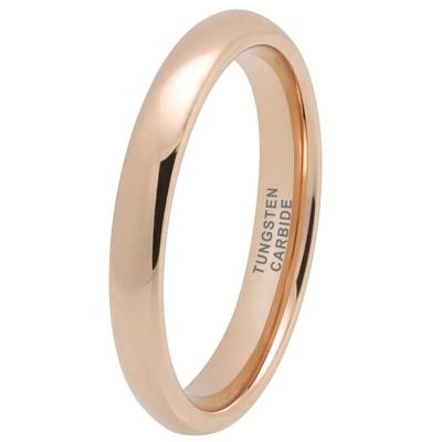 China Dropshipping Trendy Wedding Band Jewelry Wholesale 3mm Wedding Band Stackable Tungsten Carbide Ring CLASSIC Engagement Women Men Ring for sale