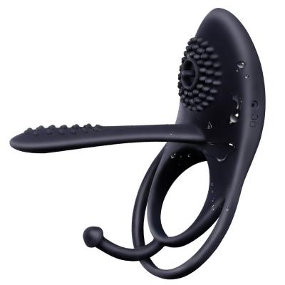 China Deep beat; Remote Control Deep Throat Ring Automatic Lock Men's Automatic Sex Toys Cock Ring for sale