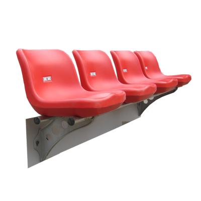 China Plastic outdoor Fixed Stadium Seating BLM-1808 red Metal Leg material for sale