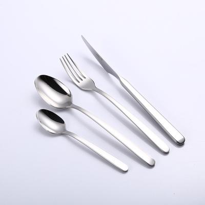 China Sustainable Cutlery Set Customized With Logo Spoons Forks Knives Stainless Steel Flatware Set High Quality Flatware Set for sale