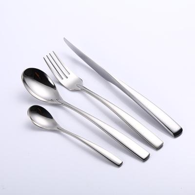 China Sustainable Cutlery Set Customized With Logo Spoons Forks Knives Stainless Steel Cutlery Set Flatware Set High Quality Porcelain Housewares for sale