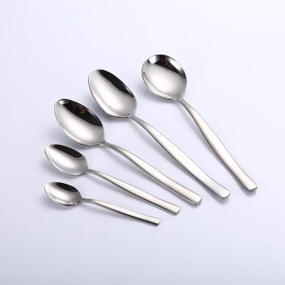 China Sustainable Cutlery Spoons Customized With Logo Stainless Steel Dinnerware Spoons High Quality Flatware Spoon Spoon for sale