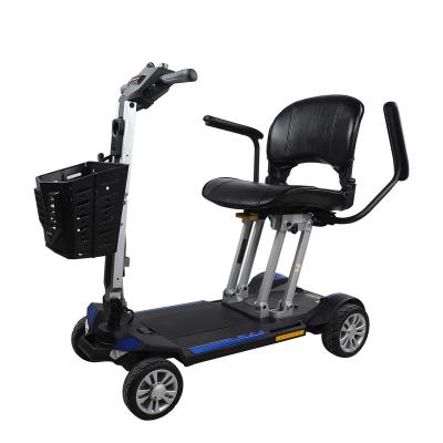 China Elderly Unisex Travel 4 Wheels Electric Scooter Disabled Mobility Disabled Folding Scooter For Elders for sale