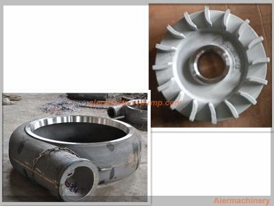 China Aier Slurry Pump Parts Centrifugal Pump Impeller Anti Wear A05 / A49 / Cr26 / Cr27 Material for sale