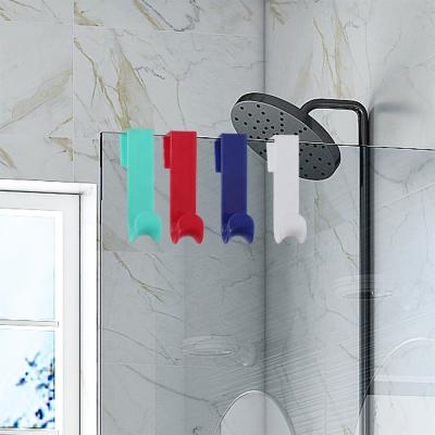 China Stored Over the Door Plastic Scratchproof Hooks Sideboard Hanger for Hanging Coats Hats Towel Pots Pants for sale