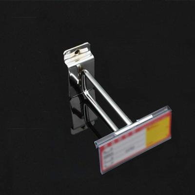 China Modern Clear Price Show Transparent Flip Scan Data Strip Ticket Label Holders For T-scan Peboard Slatwall Hook Display for sale