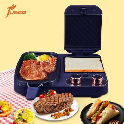 China Outdoor Brand New Product Electric Mini Toaster Bread Breakfast Sandwich Maker 5 in 1 Breakfast Maker for sale