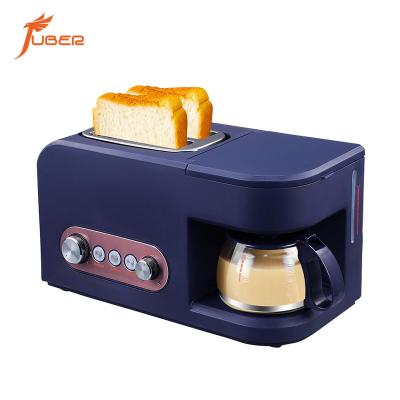 China New Trend Coffee Outdoor Pot Maker Electric Breakfast Machine Sandwich Toaster 2 in 1 Breakfast Maker for sale