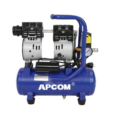 China Airbrush 9L 550W 24lt Dental Airbrush 9L 550W 24lt Super Quiet Type Oil Free Quiet Air Compressor Machine Dryer 9 Liter Dental Air Compressor for sale