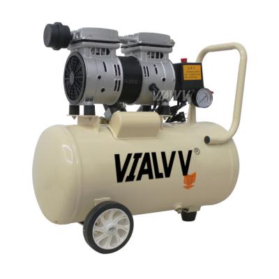 China APCOM EX750-30 750W 1HP Oil Free High Pressure Low Noise Portable Silent Oil Free Air Compressor with 30L Air Tank for sale