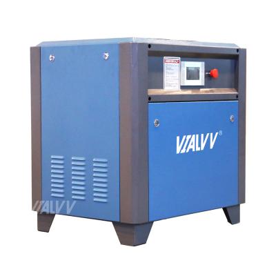 China High Quality Industrial 10 Hp Vialvv 7.5kw 10hp Screw Air Compressor Oilless Small Portable Low Noise Silent Air Compressor Machine for sale