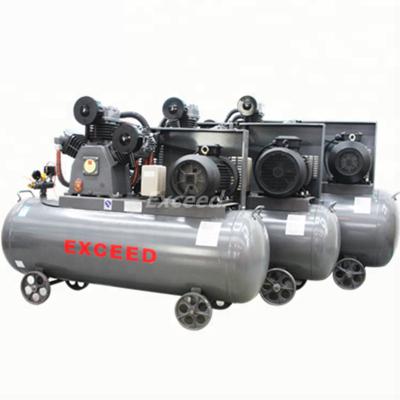 China Heavy duty low noise high pressure piston air-compressors machine industrial 2 3 piston 7.5kw 10hp air compressor with tank for sale