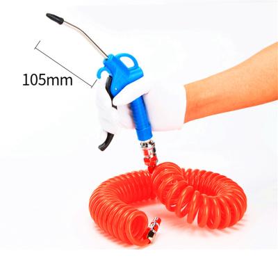 China Free Sample Compressed Air Heavy Duty Tube Flex Air Compressor Pneumatic PU Hose Reel Rubber Hose Fitting for sale