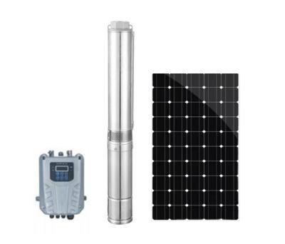 China Irrigation DC72v 1.25inch Water Impeller 1.1kw 6m3/h Plastic Submersible Deep Well Pump Solar Water Pump for sale