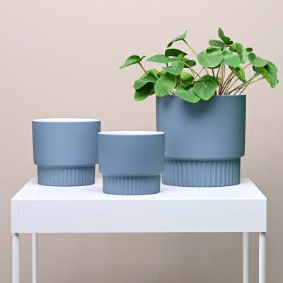 China Eco-friendly Nordic Matte Glazed Ceramic Flower Pots And Planters Design Living Room Decoration Para de macetas plantas for sale