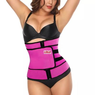 China Women Fitness Waist Trainer Sweat Slimming Belt Durable Waist Slimming Wicking Waist Training Belt for sale