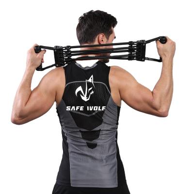 China Durable High Quality Multifunctional Chest Expander Pulling Spring Exerciser Removable Arm Exercise Equipment for sale