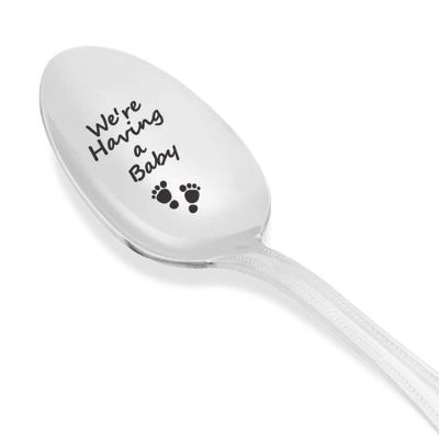 China Customized Viable Simple Cheap Design Stainless Steel Table Spoon for sale