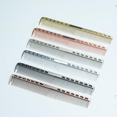 China For Home Use Space Aluminum Hair Comb Pro Hairdressing Comb Haircut Death Hair Brush Barber Tools Salon Accessaries for sale