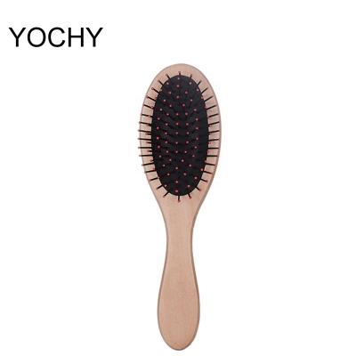 China All Natural Short Wooden Anti-static Barber Accessories Comb Handle Air Cushion Hair Brush Hair Brush Tool For Hair for sale