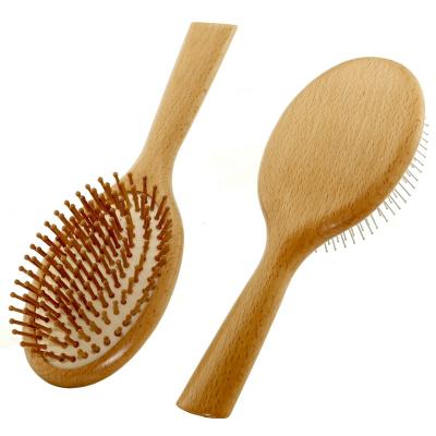 China For Popular Home Use Anti-static Wooden Combs Head Health Care Natural Hair Comb Hairbrush With Handle Massager for sale