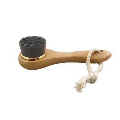 China For commercial & Home Use Fiber Facial Brush Soft Deep Pore Face Wash Cleaning Brush With Long Handle for sale