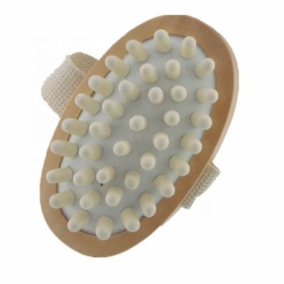 China All Natural Wooden Body Massager Cellute Reduction Cellute Bath Brushes Skin Shower for sale