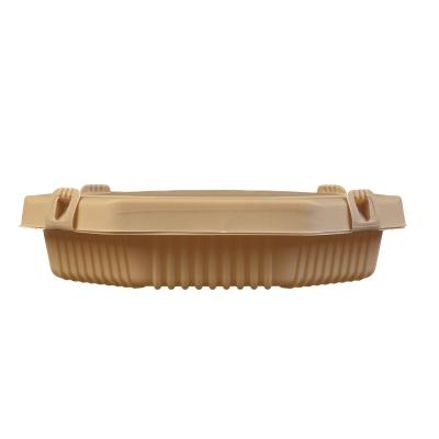 China BioPBS/Bamboo Best Quality 100% Biodegradable Home Compostable Takeaway Lunch Box Octagon Bamboo Food Container for sale