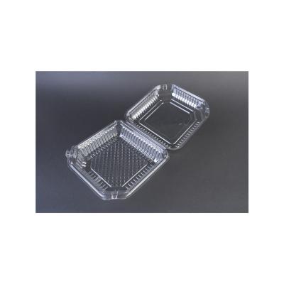 China Plastic Best Sale Top Quality Eco-Friendly And Recyclable Takeaway Clamshell Pet 8-Inch Plastic Burger Box for sale