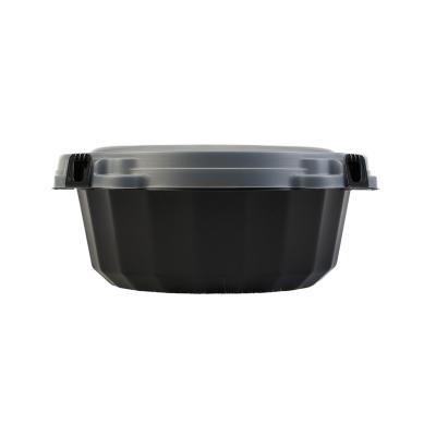 China Plastic Made In Taiwan Best Quality Patented Design Microwavable 900Ml Plastic Leak-Proof Bowl With Pp Lid for sale