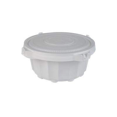 China Plastic Made In Taiwan Patented Disposable Food Grade Takeaway 2200Ml Plastic Bowl With Pp Lid For Festival Dishes for sale