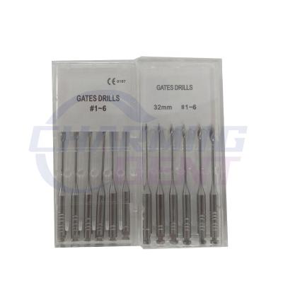 China ISO standard metal handle product dental endodontic supplies rotary doors drills 28mm 32mm / stainless steel root canal file endodontics for sale