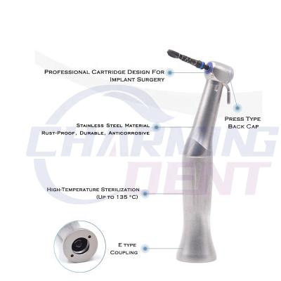 China NSKs Design Stainless Steel Dental Implant Handpiece Angle 20:1 Low Speed ​​Tip Counter For Dental Implant Surgery/Dentist Implants Motor Drill for sale