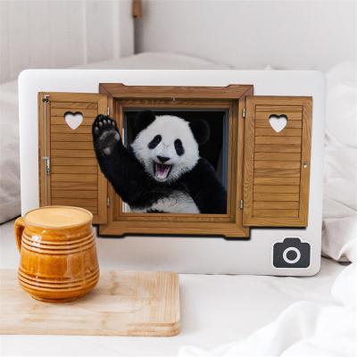 China Waterproof+Eco-friendly Panda Decal Wall Stickers Cute For Home Decor Faux 3D Adhesive Window Art Mural Vinyl Sticker For Living Room Bedroom Decoration for sale