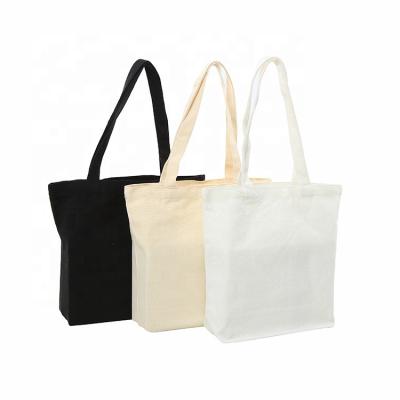 China Wholesale Printing Promotional 100% Black Handled Handle With Logo Custom Printed Tote Bag Cotton Canvas Bag for sale