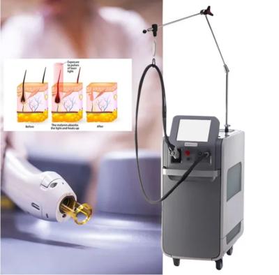 China 755nm Alexandrite Laser Hair Removal Machine Stationary Style For Commercial for sale