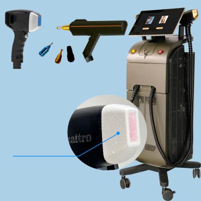 China Three Wavelengths 808nm Diode Laser Permanent Hair Removal Machine Stationary Style for sale