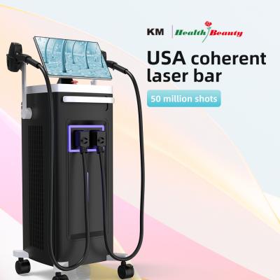 China 808 diode laser 4 wavelengths 1064nm Changeable Spot Size Android System diode laser ice hair removal machine for sale