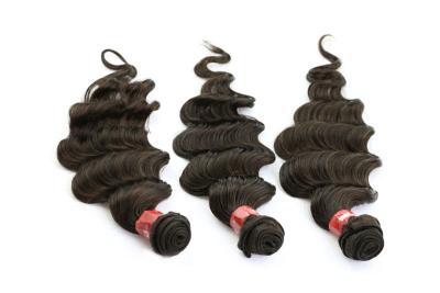 China 16 inch Natural Human Hair Extensions Weave Virgin Peruvian Deep Wave Hair for sale