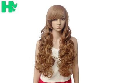 China Synthetic Natural Hairline Lace Front Wigs 68 CM Length Non Flammable for sale