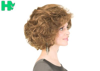 China Female Short High Temperature Fiber Wig Lace Front Synthetic Wigs for sale