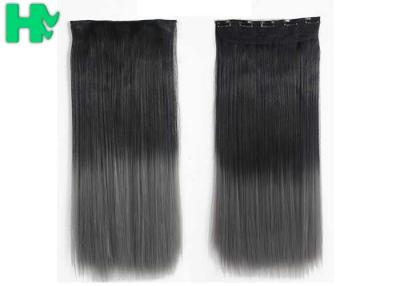 China Ombre Synthetic Hair Extensions , Synthetic One Piece Hair Extensions for sale