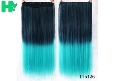 China No Shedding Synthetic Hair Weave Extensions Machine Made 100 Gram Coloured for sale