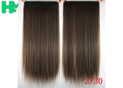 China Long Silky straight Synthetic Hair Extensions Double Drawn Strong Hair Weaving for sale