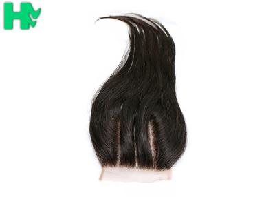 China 100% Human Hair Closure 4*4 Lace Closure Extension Three Part Way Straight for sale