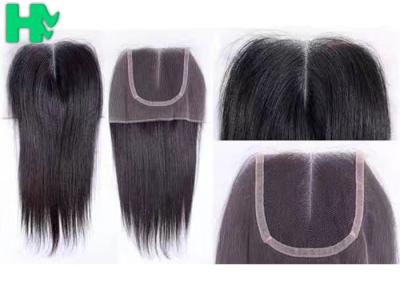 China 100% Human Hair  Closure Size 4*4 Middle Part / Three Part / Free Part Lace Hair Closure for sale