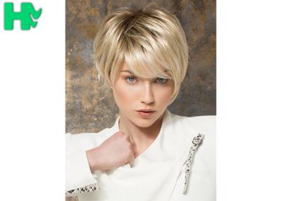 China Fashion Synthetic Short Natural Straight No Lace Wig For Women Cap for sale