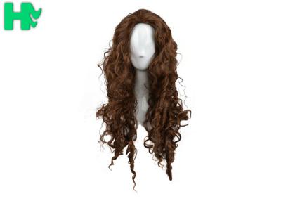 China Curly Colorful Long Synthetic Wigs Non Remy Hair Ventilate Comfortable for sale